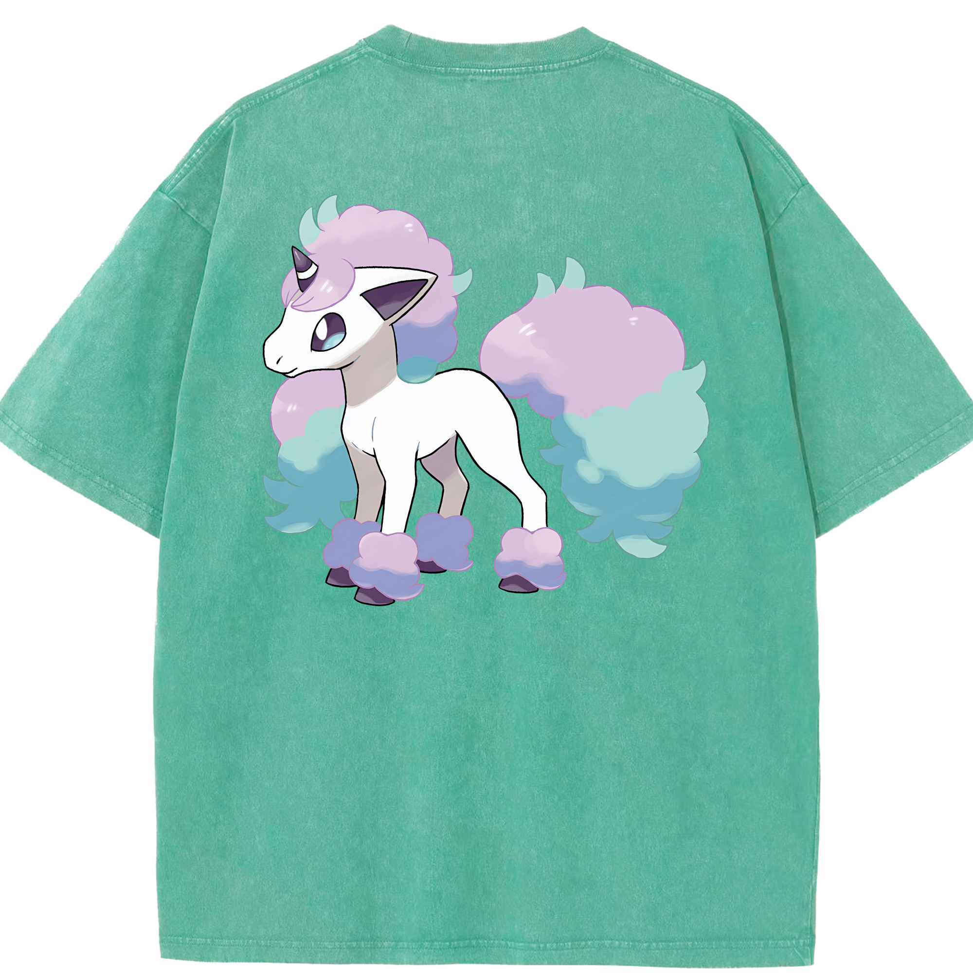 （画像用） ポケットモンスター Pokémon 綿100% ヴィンテージ風 半袖Tシャツ（背面プリント）